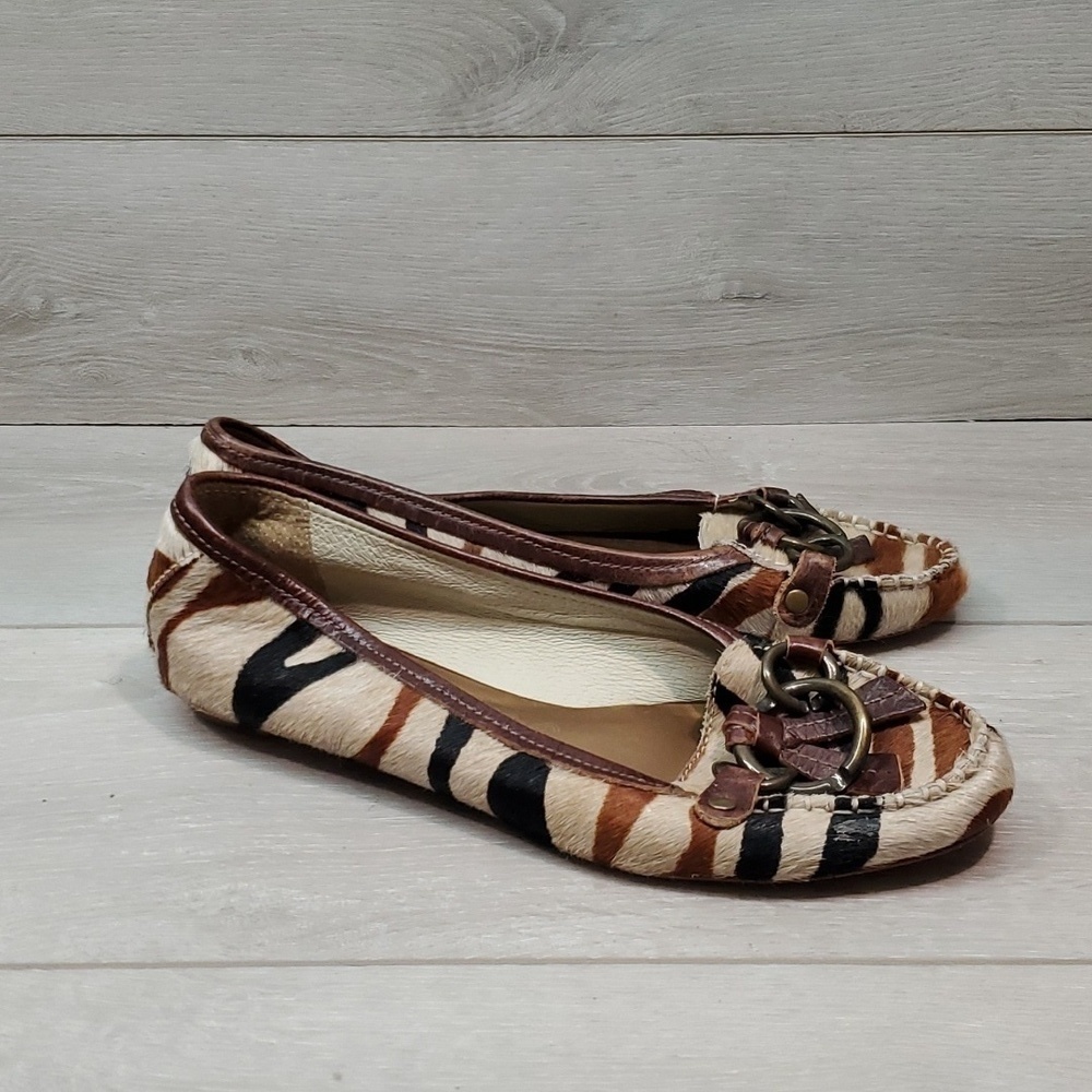 Matisse Women Loafer PonyHair Exotics Fur Flats shoes sz 10M